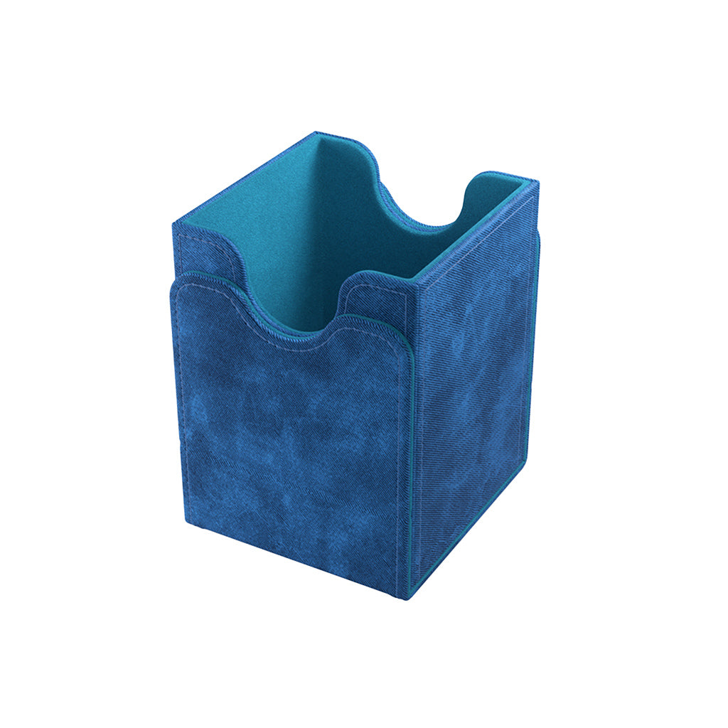 Gamegenic Deck Box Squire 100+ XL in blue, designed for storing and organizing trading cards securely.