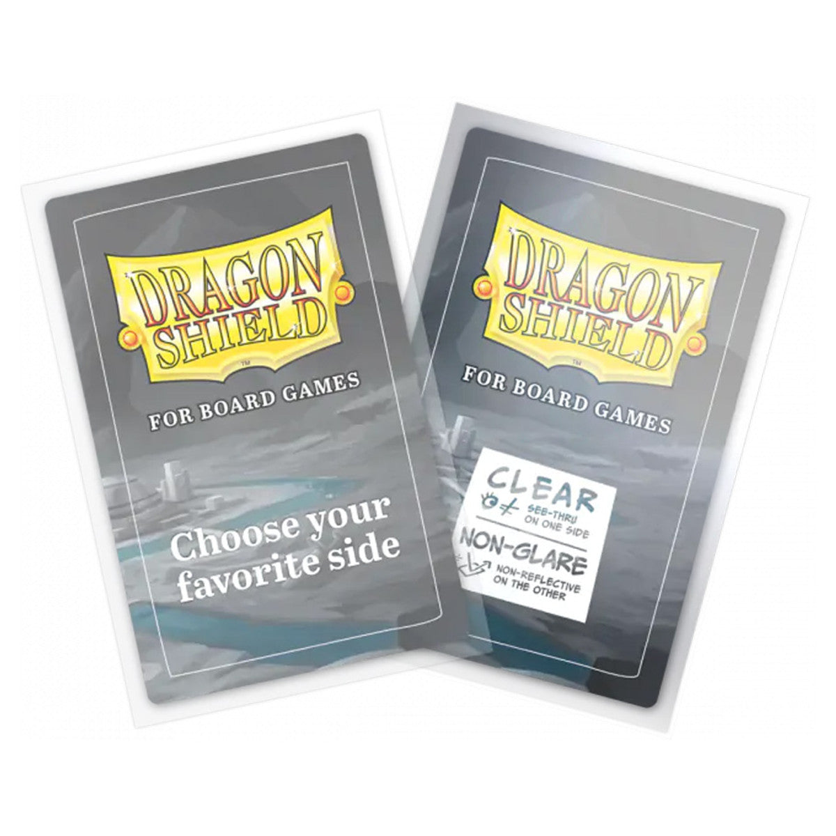 Dragon Shield: Board Game Sleeves - Clear/Non-Glare (100ct) - Up to 57 x 89mm