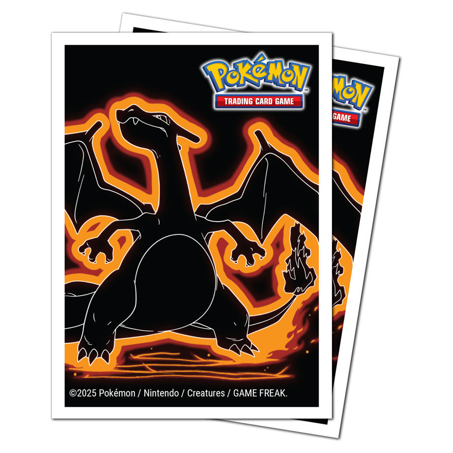 Ultra Pro: Pokemon Neon Kanto - Charizard - Apex Deck Protector Sleeves (105ct)