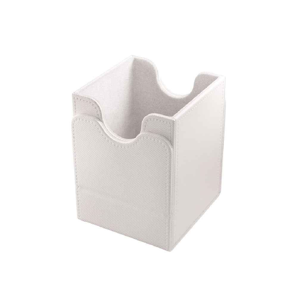 Gamegenic Deck Box Squire 100+ XL in white, designed for storing and protecting trading cards with a sleek, durable exterior.