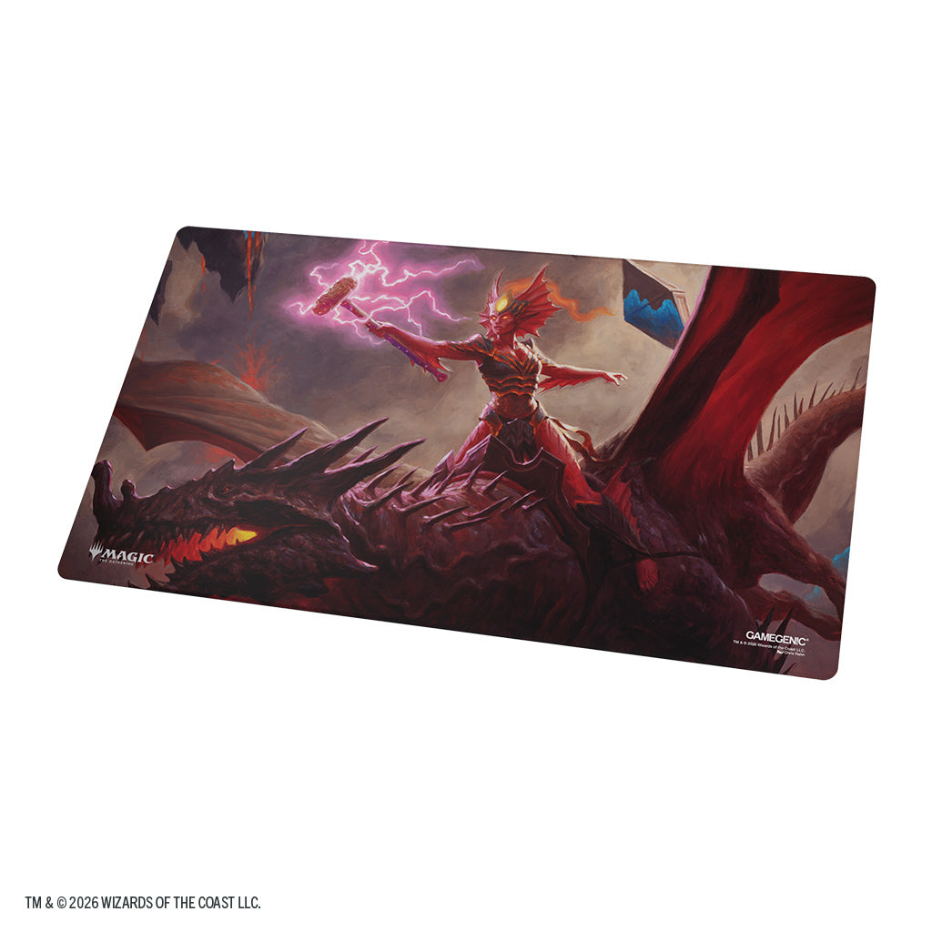 Magic: The Gathering | Reality Fracture Double-sided Playmat - Kiora of Salt Sand Kiora of Fire