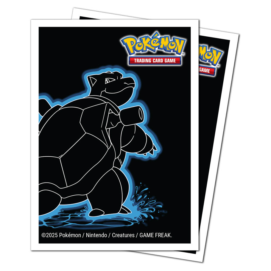 Ultra Pro: Pokemon Neon Kanto - Blastoise - Apex Deck Protector Sleeves (105ct)