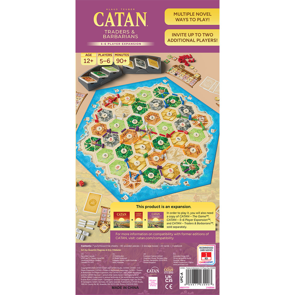 Catan: Traders & Barbarians - 5-6 Player Expansion