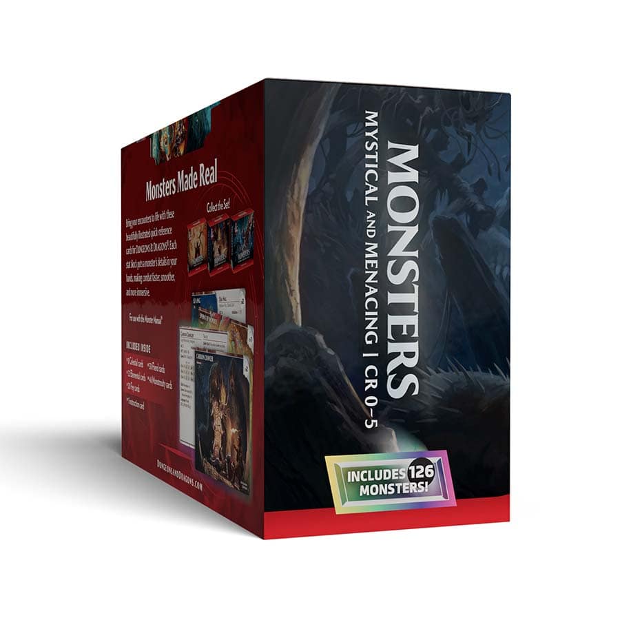Dungeons & Dragons 5e: Reference Cards - Monsters - Mystical and Menacing (CR 0-5)