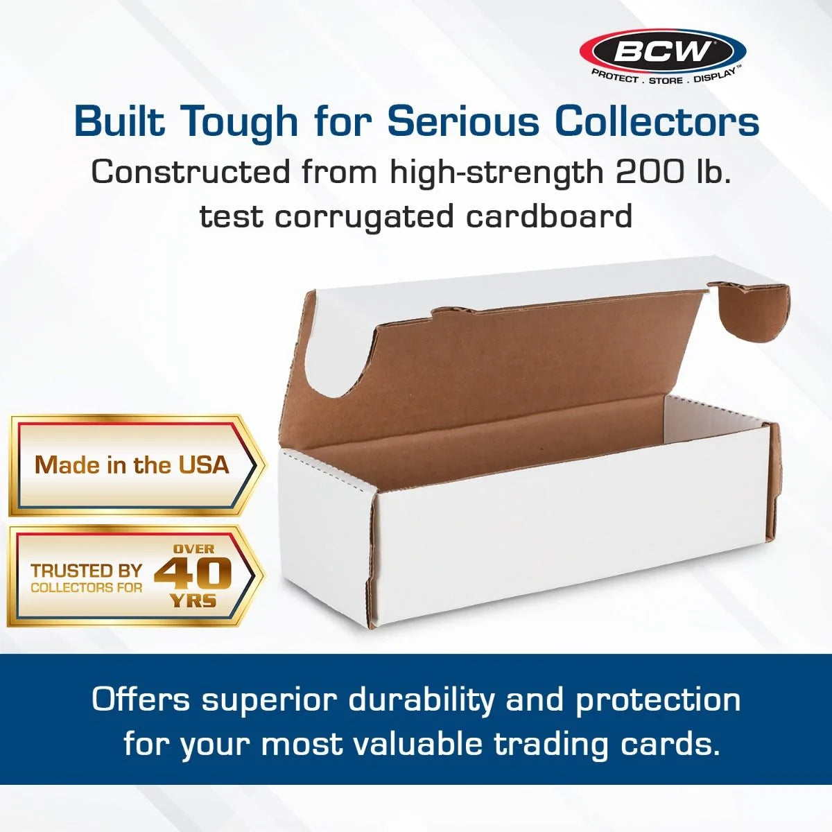 BCW: Single Row Cardboard Storage Box - 550ct