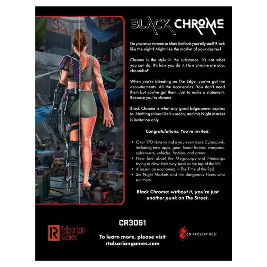 Cyberpunk RED RPG: Black Chrome