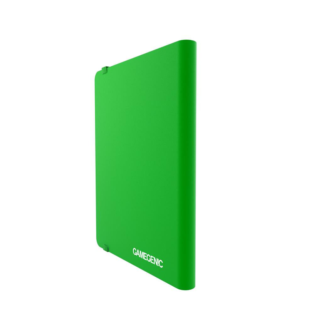 Gamegenic Casual 18-Pocket Album in green, designed for storing trading cards securely and stylishly.
