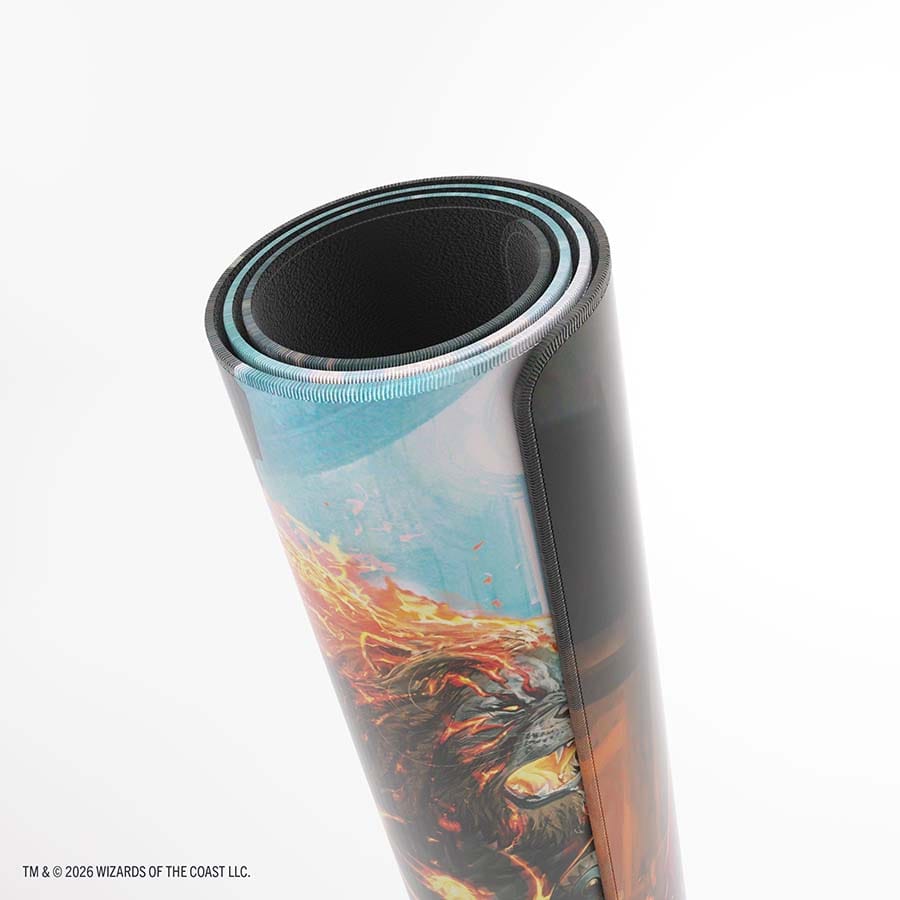 Magic: The Gathering | Reality Fracture Shiny Playmat - Ajani Path Vengeance Ajani Counterattack