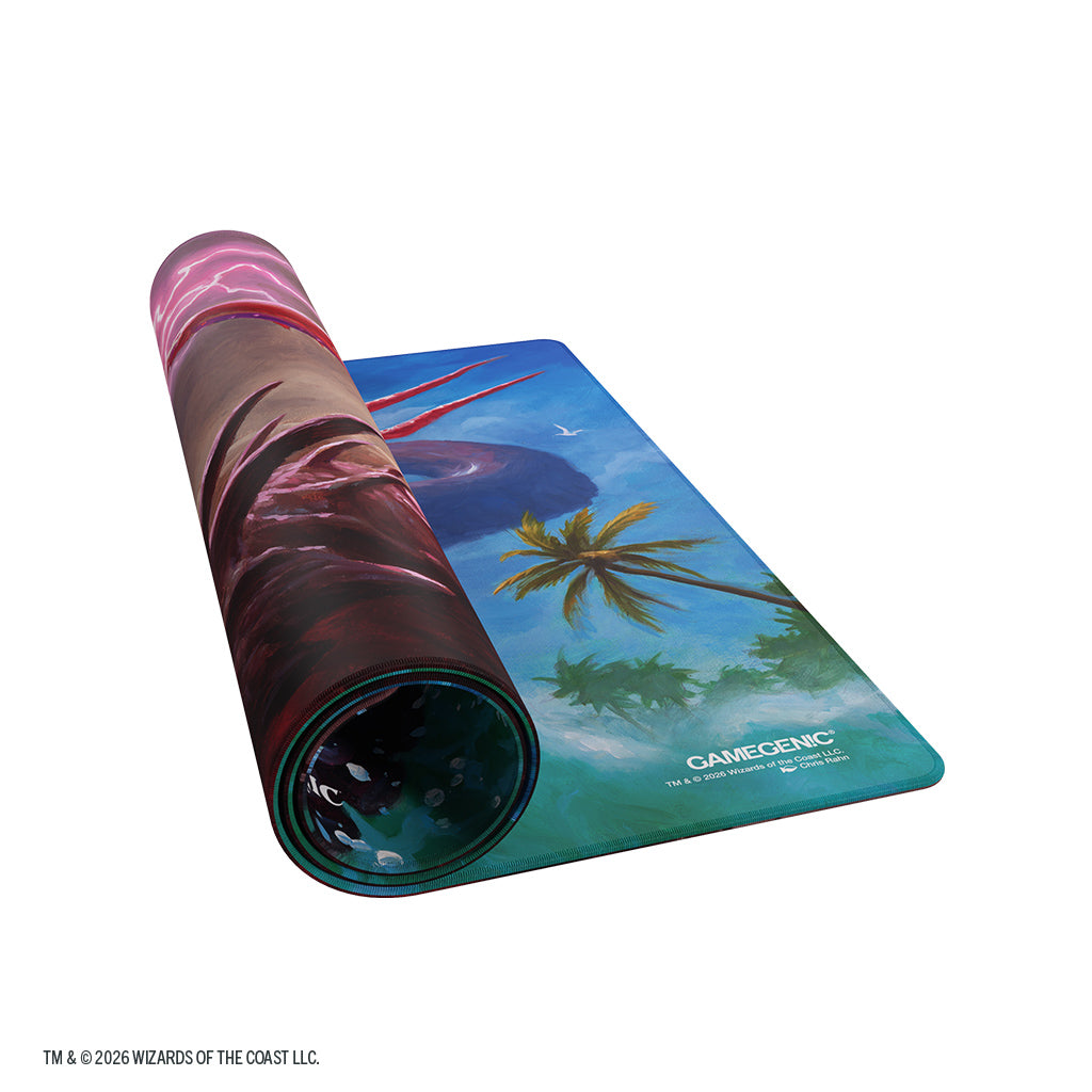 Magic: The Gathering | Reality Fracture Double-sided Playmat - Kiora of Salt Sand Kiora of Fire