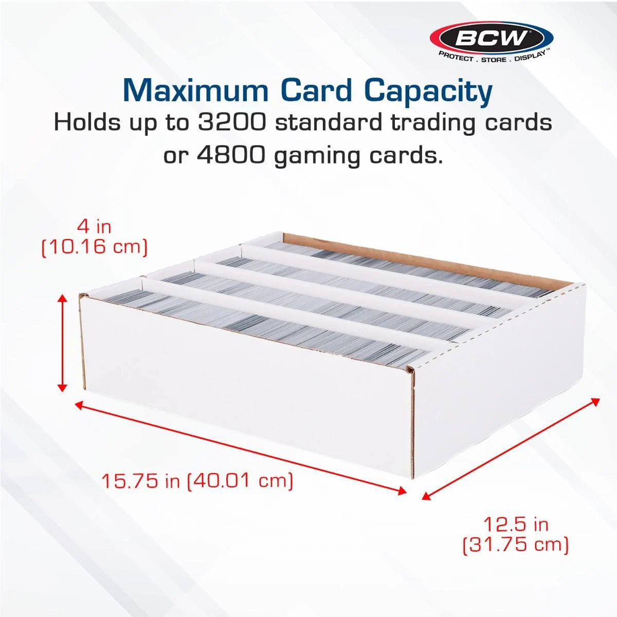BCW: 3200 Count Storage Box (Full Lid)