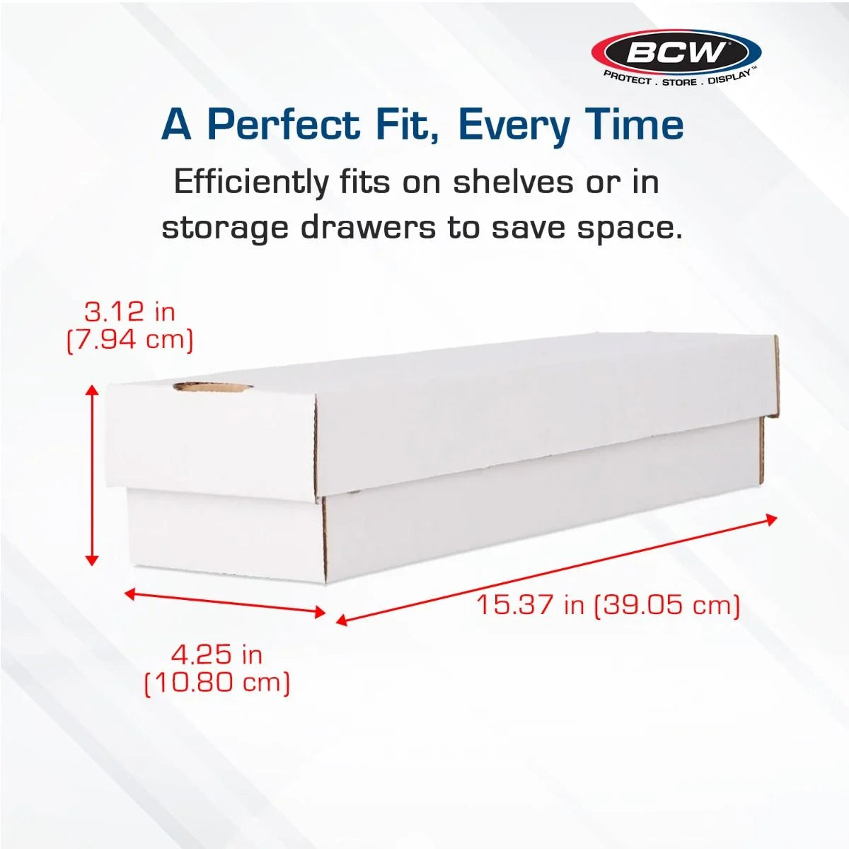 BCW: Single Row Cardboard Storage Box (2 Piece) - 800ct