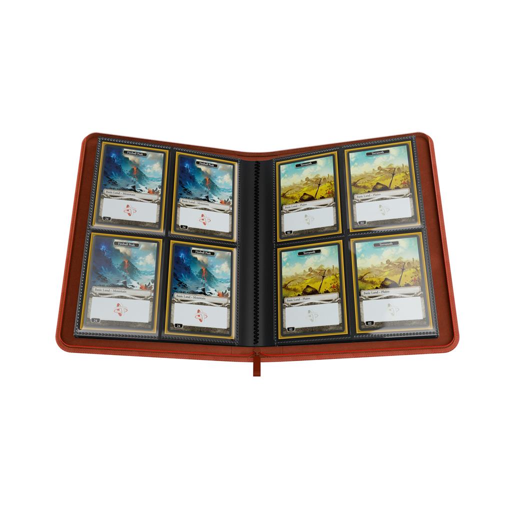 Gamegenic Binder: 8-Pocket Zip-Up Album - Red