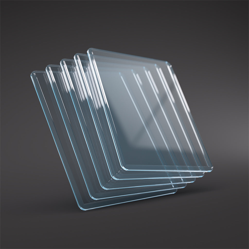 Clear Gamegenic Premium Toploading Exoshields 35pt, pack of 25, designed for protecting trading cards and collectibles.