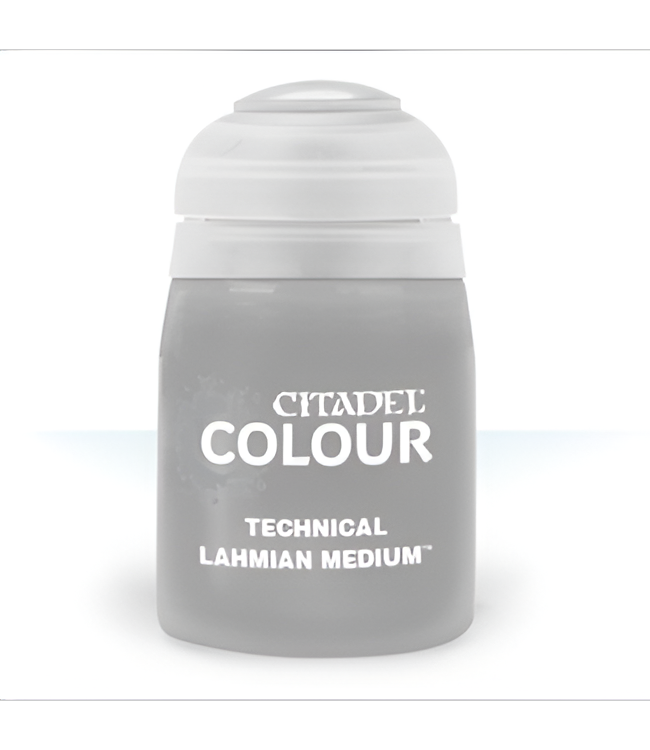 Citadel Technical Lahmian Medium 24ml bottle for enhancing paint application and effects in tabletop gaming.