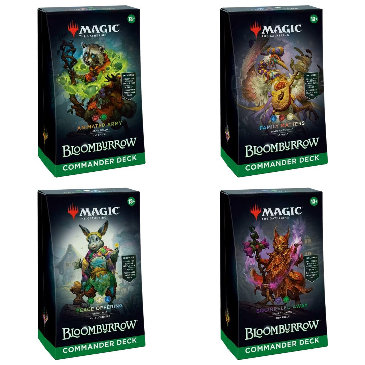 Magic: The Gathering - Bloomburrow - Commander Deck (Set of 4)