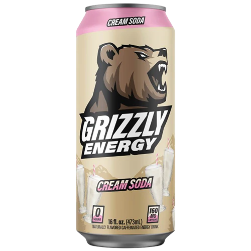 Grizzly Energy: Cream Soda (16oz)