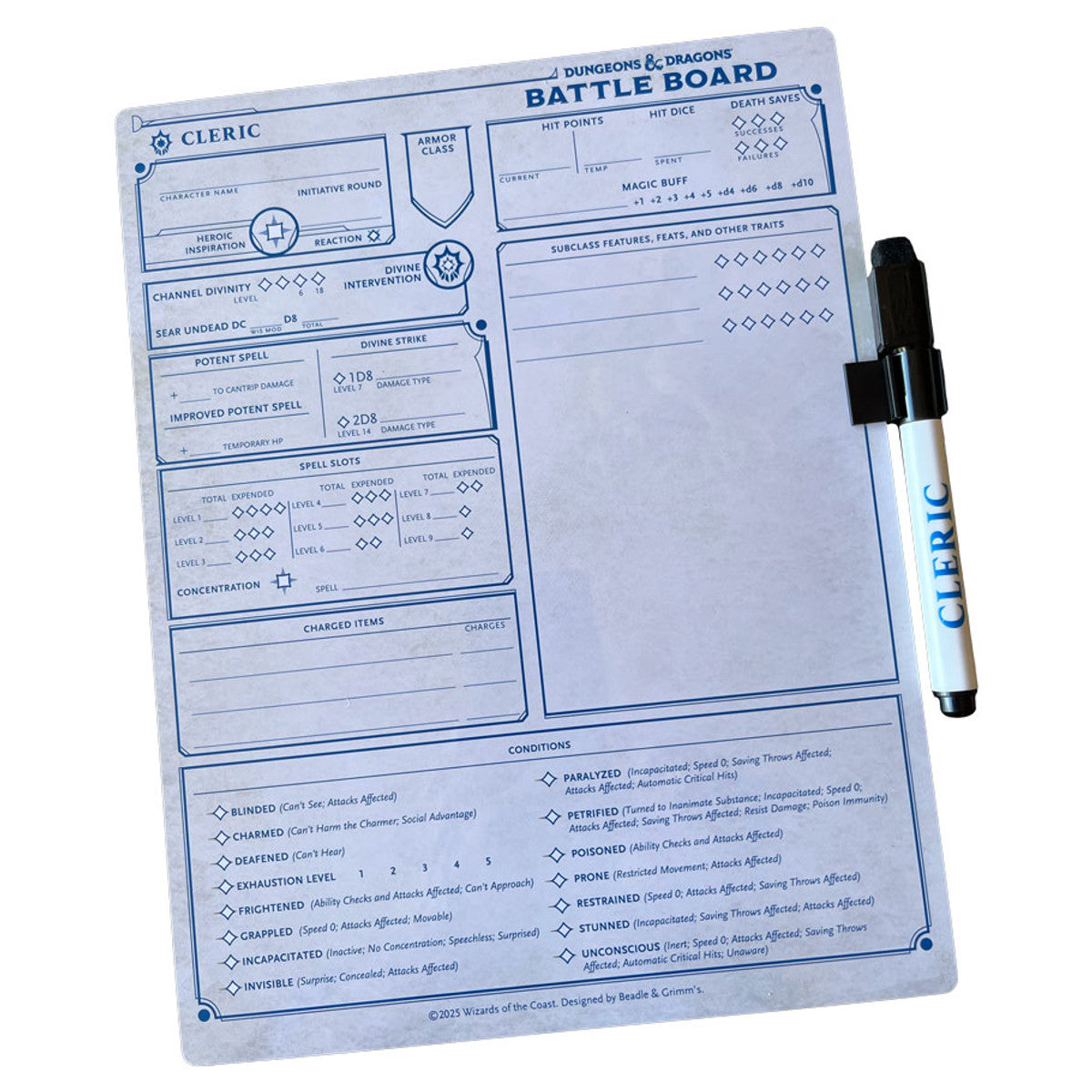 Dungeons & Dragons 5E: Battle Board - Cleric