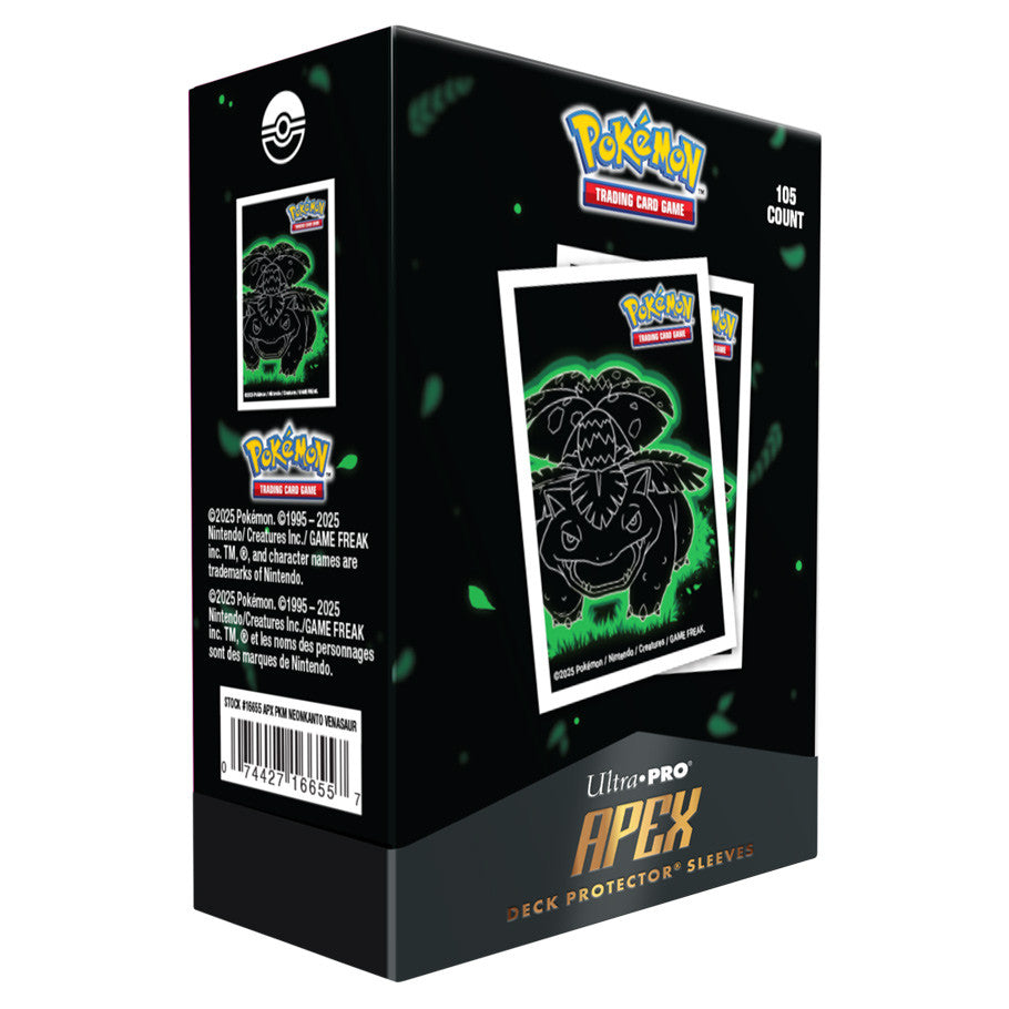 Ultra Pro: Pokemon Neon Kanto - Venusaur - Apex Deck Protector Sleeves (105ct)