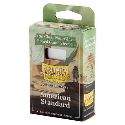 Dragon Shield: Board Game Sleeves - Clear/Non-Glare (100ct) - Up to 57 x 89mm