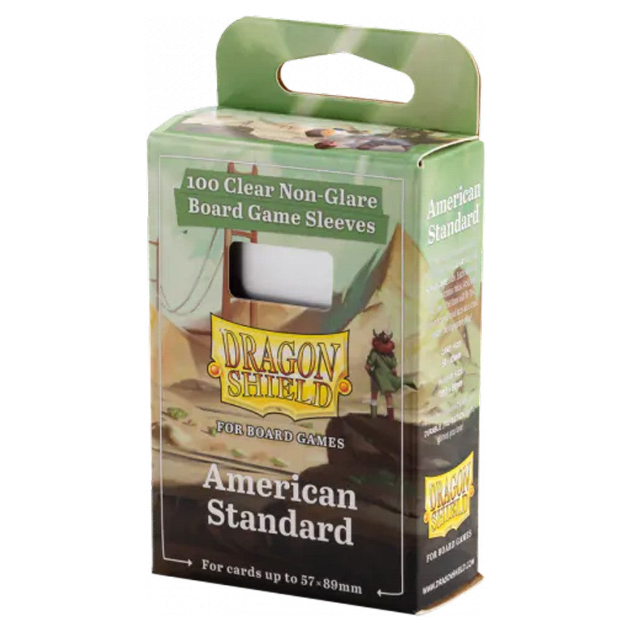 Dragon Shield: Board Game Sleeves - Clear/Non-Glare (100ct) - Up to 57 x 89mm