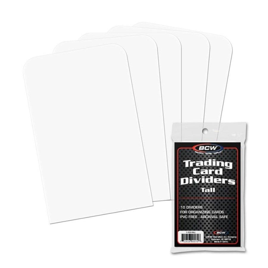 BCW Supplies: Card Dividers - Trading Card Size Tall (10ct)