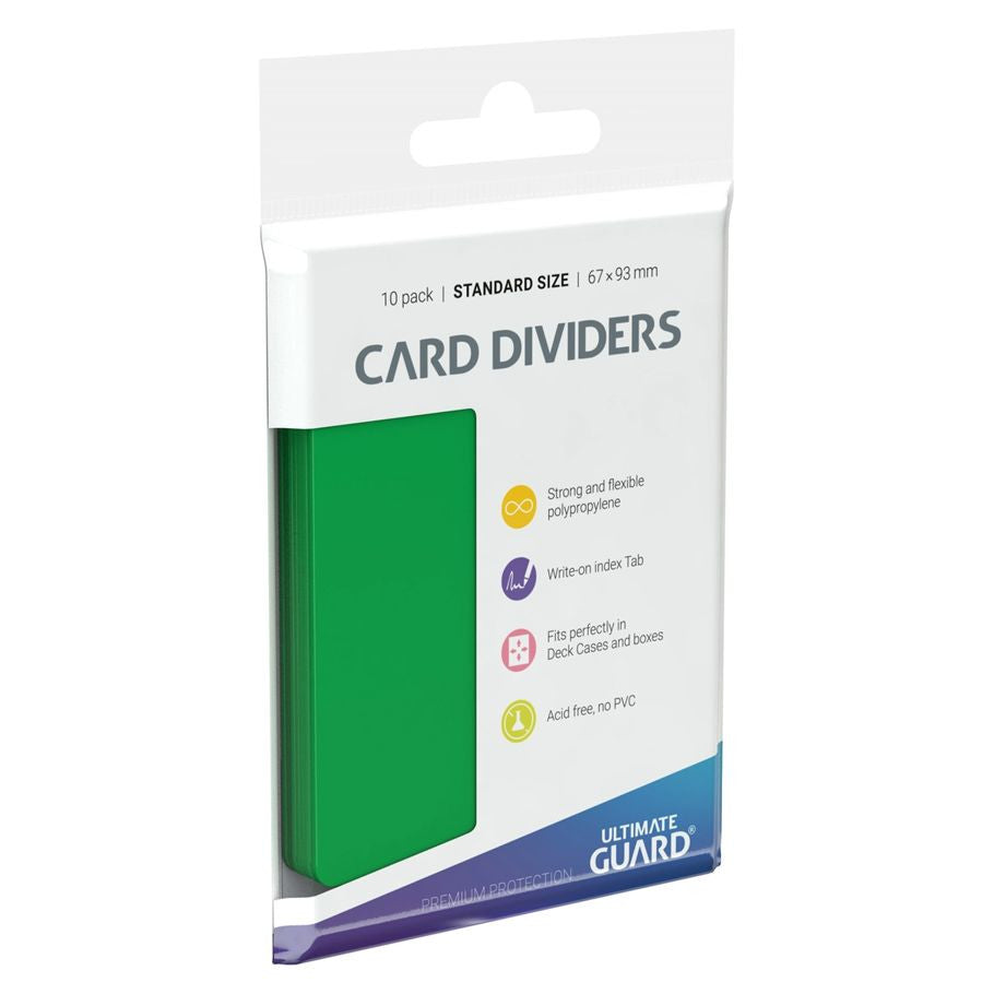 Card Dividers: Green (Standard Size)