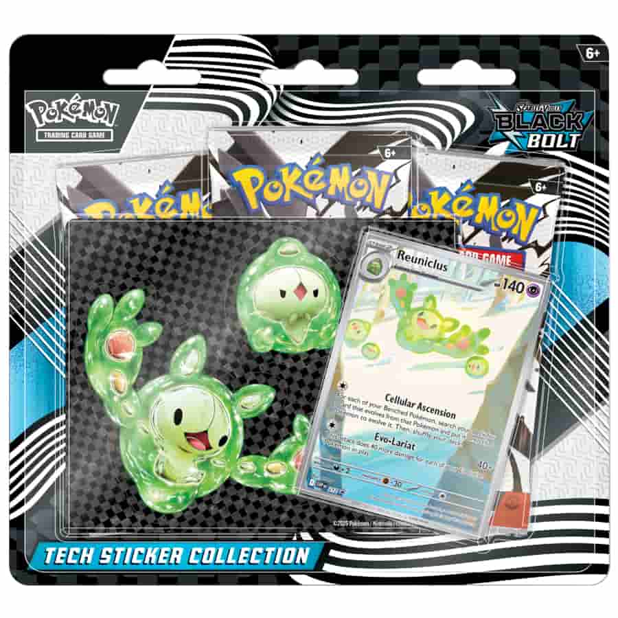 Pokemon TCG: Scarlet & Violet - Black Bolt 3-Pack Tech Sticker Collection
