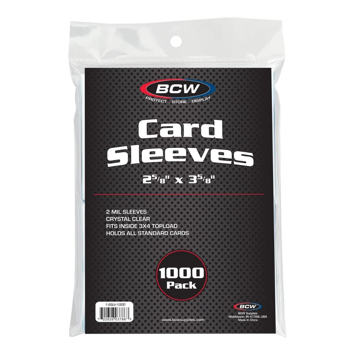 BCW: Standard Card Sleeves - 1000ct