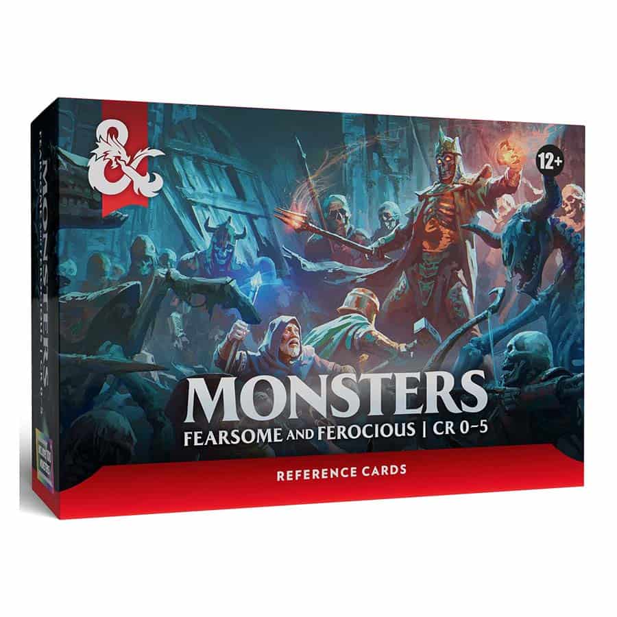 Dungeons & Dragons 5e: Reference Cards - Monsters - Fearsome and Ferocious (CR 0-5)