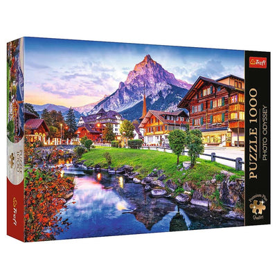 Puzzle: Photo Odyssey: Alpine Village Switzerland - 1000 Piece (Premium Plus)
