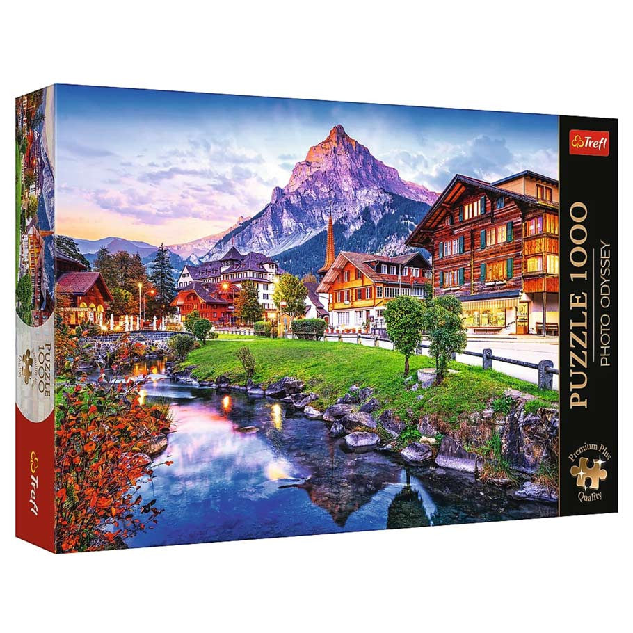 Puzzle: Photo Odyssey: Alpine Village Switzerland - 1000 Piece (Premium Plus)