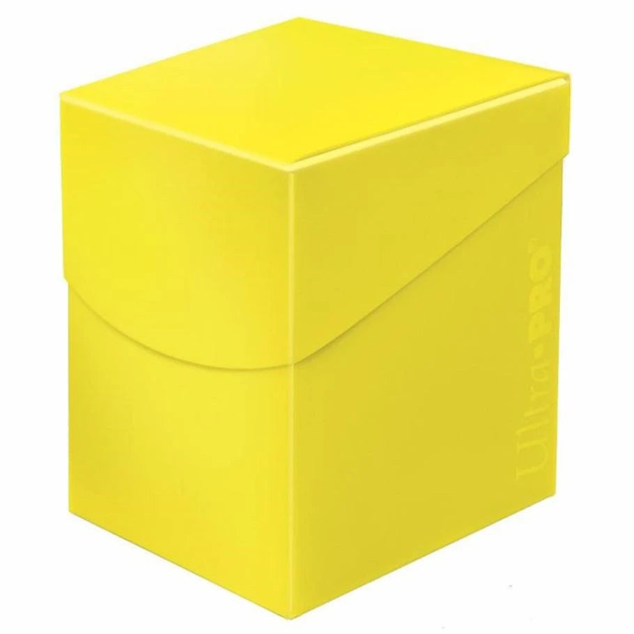 Ultra Pro Deck Box: PRO 100+ Eclipse - Lemon Yellow