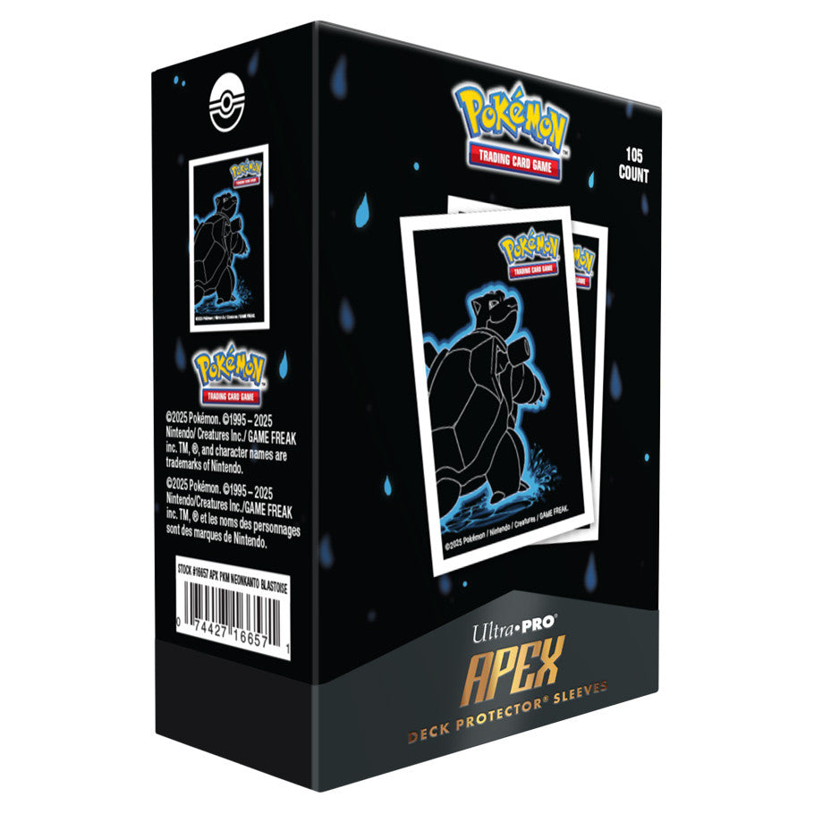 Ultra Pro: Pokemon Neon Kanto - Blastoise - Apex Deck Protector Sleeves (105ct)