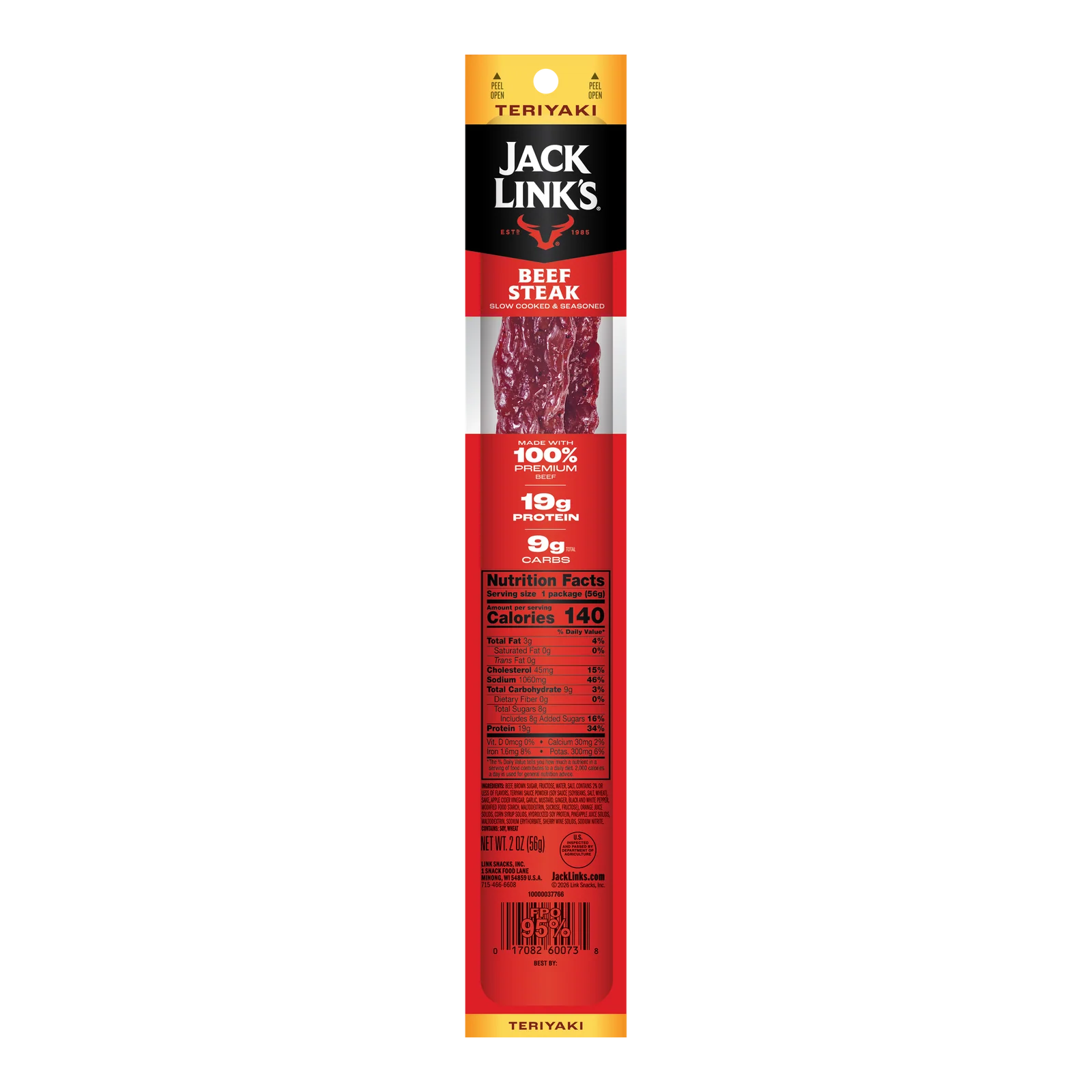 Jack Links: Teriyaki Beef Steaks (2 oz)