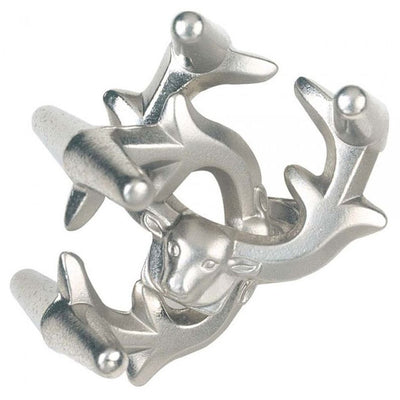 Silver Elk Level 6 puzzle featuring intricate antler design, designed for challenging and engaging problem-solving.
