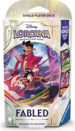 Disney Lorcana: Fabled Starter Deck - Emerald & Ruby Max Goof & Powerline