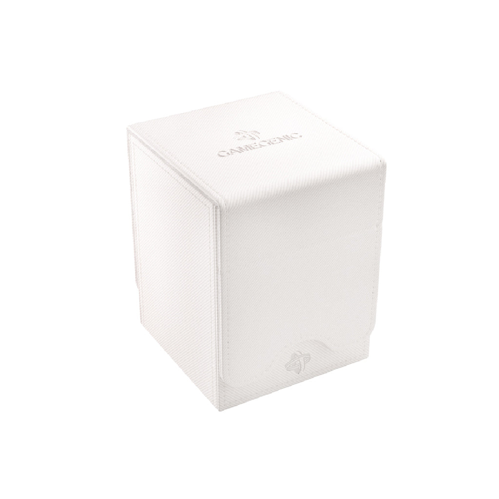 Gamegenic Deck Box Squire 100+ XL in white, designed for card storage with a sleek, textured finish.