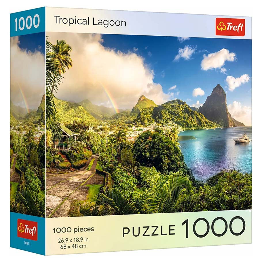 Puzzle: Sunsets Tropical Lagoon 1000 Piece