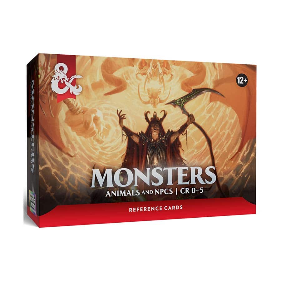 Dungeons & Dragons 5e: Reference Cards - Monsters - Animals and NPCs (CR 0-5)