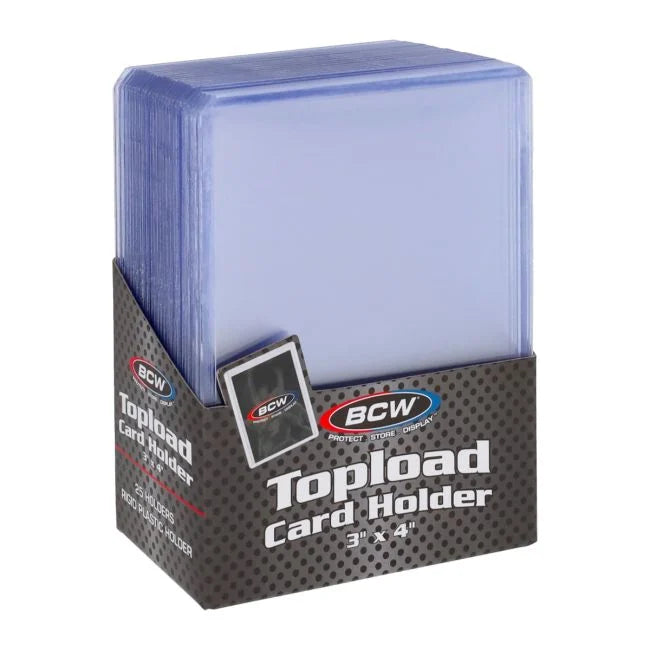 BCW: 3x4 Topload Card Holder - Standard (25ct)