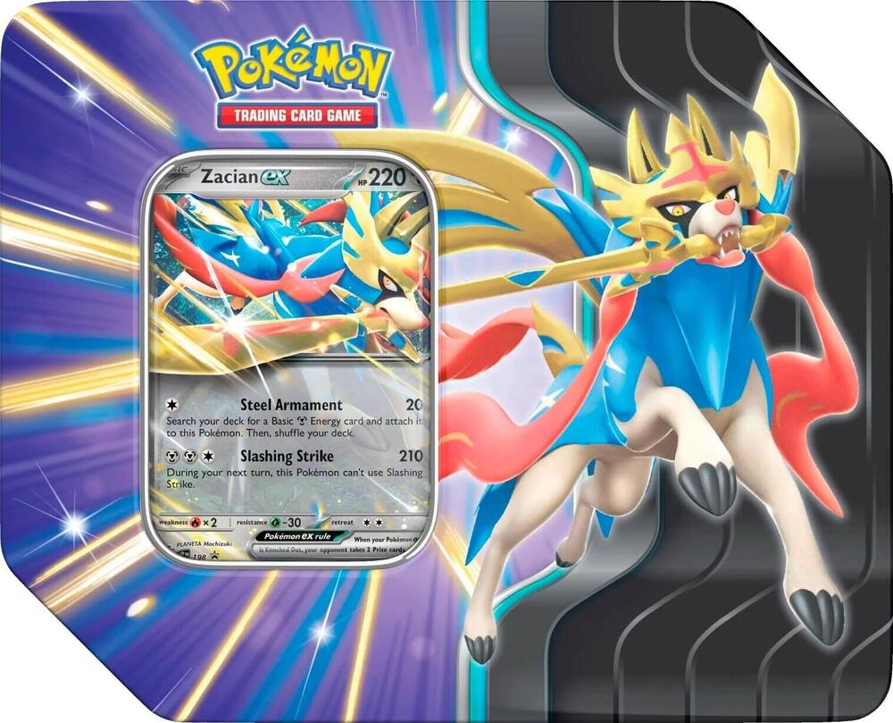 Pokemon TCG: Slashing Legends Tin - Zacian ex