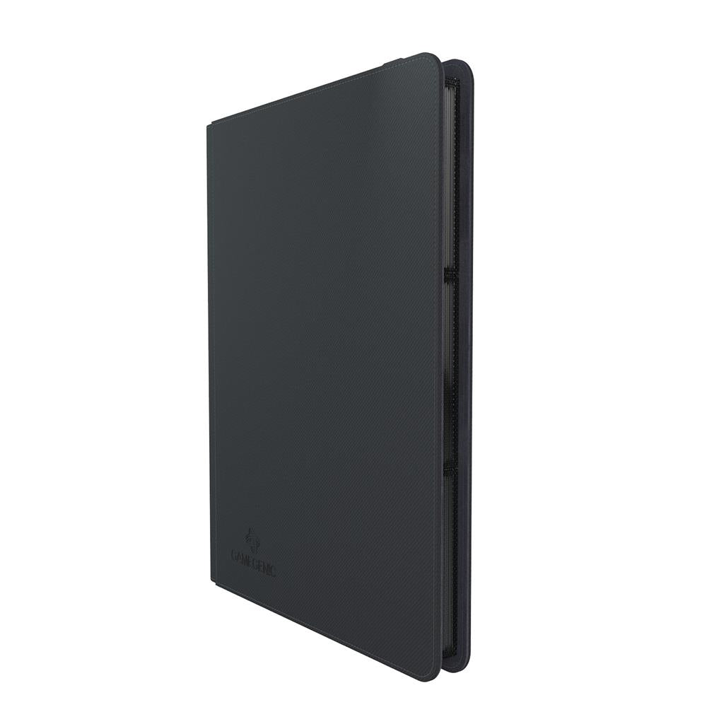 Gamegenic Prime Album 18-Pocket Binder in black, designed for organizing trading cards and collectibles.