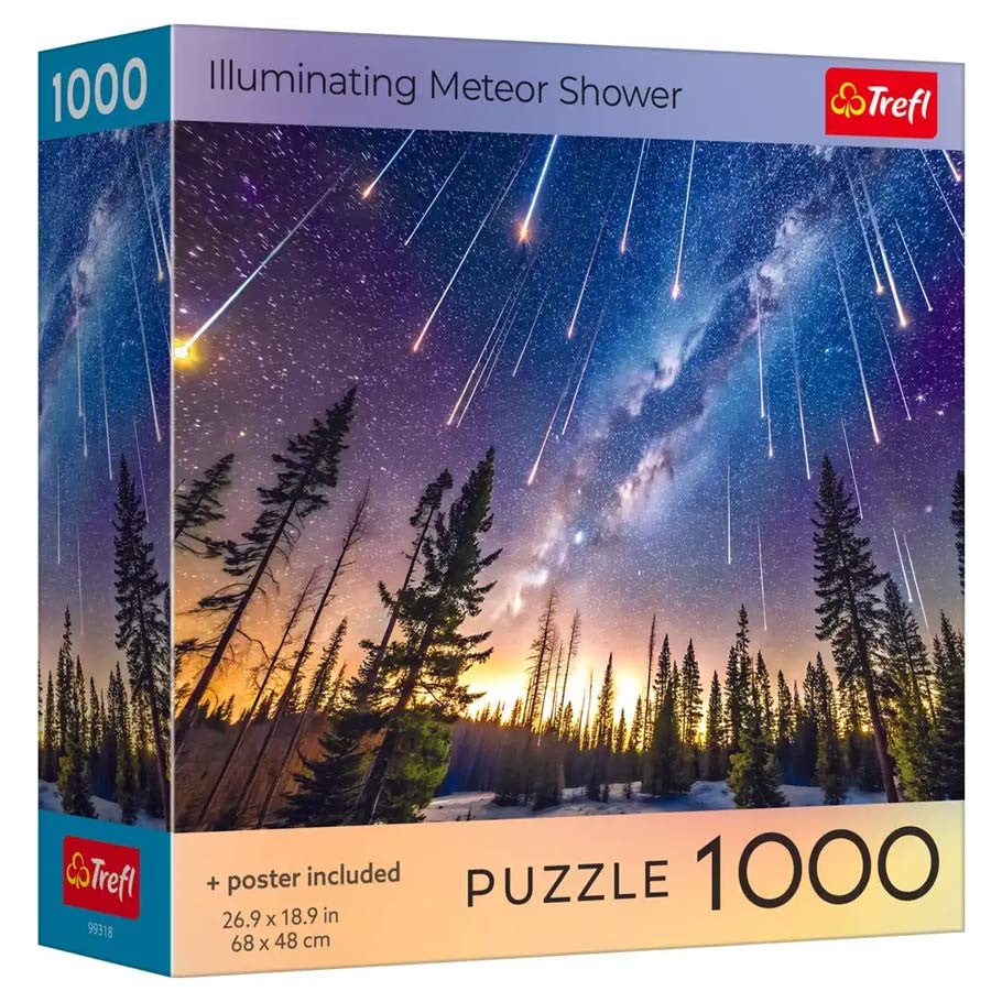 Puzzle: Illuminating Meteor Shower - 1000 Piece (with Poster)