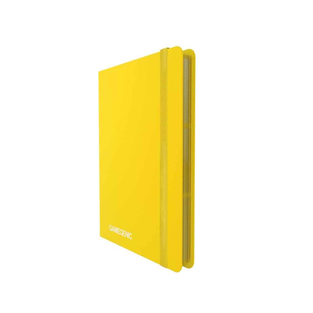 Gamegenic Casual 18-Pocket album in yellow, designed for organizing trading cards with a sleek, durable cover.
