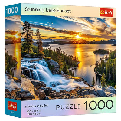 Puzzle: Stunning Lake Sunset 1000 Piece