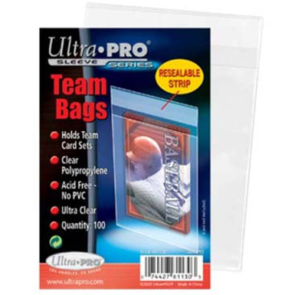 Ultra Pro Sleeves: Team Bags - Resealable (100ct)