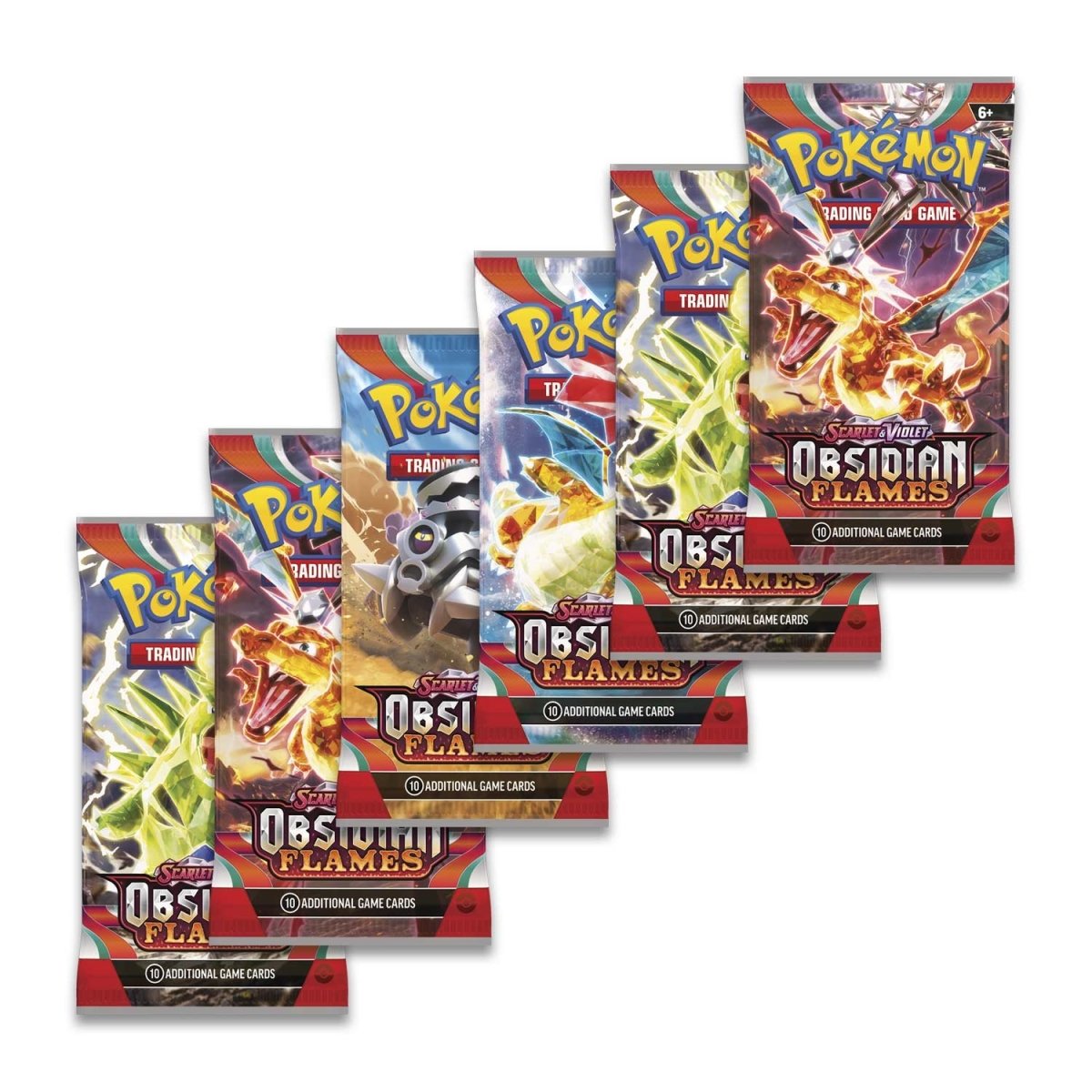 Collection of Pokemon TCG: Scarlet & Violet - Obsidian Flames Booster Bundle (6 Packs) in a gallery layout