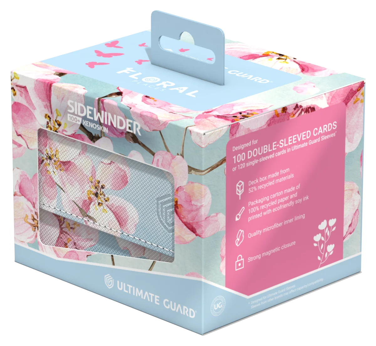 Ultimate Guard: Sidewinder 100+ Xenoskin - Floral Places - Cherry Bloom