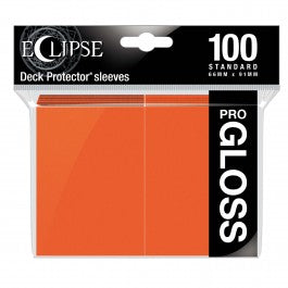 Ultra Pro Sleeves: Pumpkin Orange - Eclipse Gloss (100ct)
