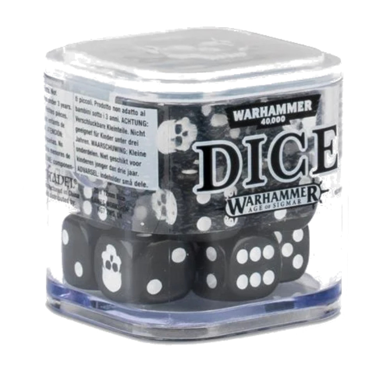 Warhammer 40K/Age of Sigmar: 12mm Black Dice (20ct)